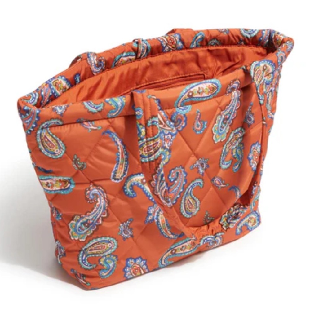 NWT Vera Bradley Manor Paisley Small East West Tote. - Picture 2 of 5